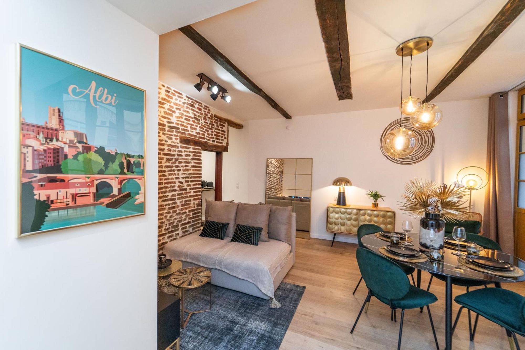 Appartement Typique Hyper Centre Albi - Neuf Premium - Parking Gratuit Extérieur photo